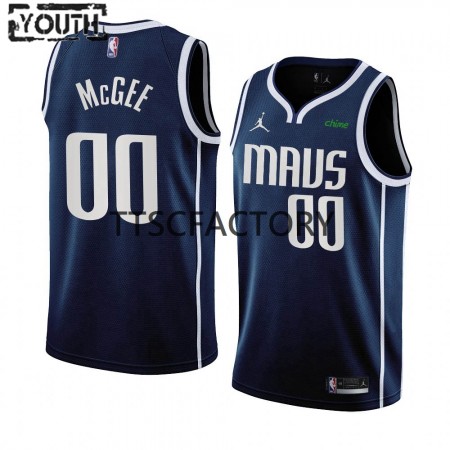 Dallas Mavericks JaVale McGee 00 Nike 2022-23 Statement Edition Navy Lasten Pelipaidat Swingman